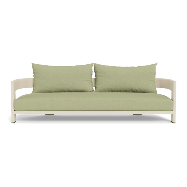 VICTORIA ALUMINUM 3 Seat Sofa | Aluminum Bone, Stirling Sage,