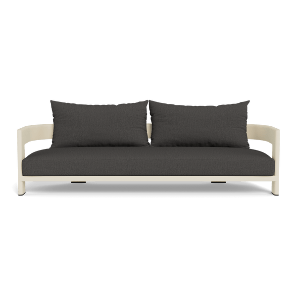 VICTORIA ALUMINUM 3 Seat Sofa | Aluminum Bone, Stirling Shadow,