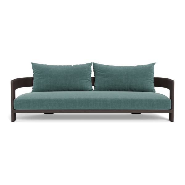 VICTORIA ALUMINUM 3 Seat Sofa | Aluminum Bronze, Altona Dew,