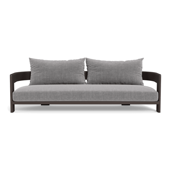 VICTORIA ALUMINUM 3 Seat Sofa | Aluminum Bronze, Altona Dove,
