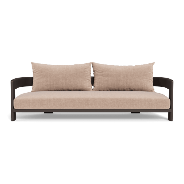 VICTORIA ALUMINUM 3 Seat Sofa | Aluminum Bronze, Altona Sand,
