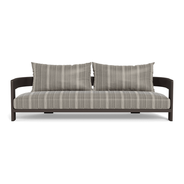VICTORIA ALUMINUM 3 Seat Sofa | Aluminum Bronze, Bateau Classic,
