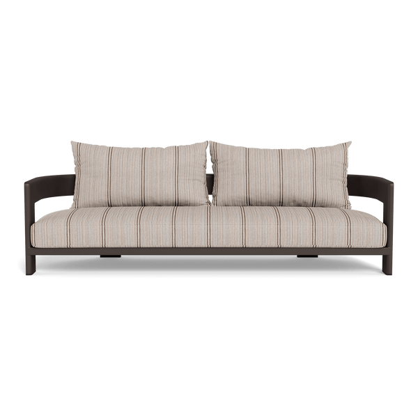VICTORIA ALUMINUM 3 Seat Sofa | Aluminum Bronze, Bateau Cocoon,