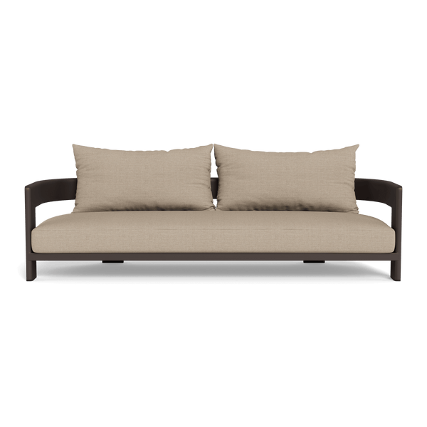 VICTORIA ALUMINUM 3 Seat Sofa | Aluminum Bronze, Monterey Sand,