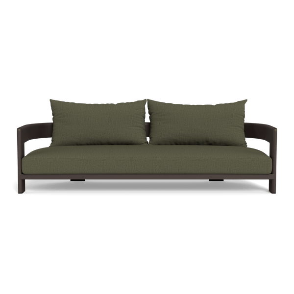 VICTORIA ALUMINUM 3 Seat Sofa | Aluminum Bronze, Stirling Moss,