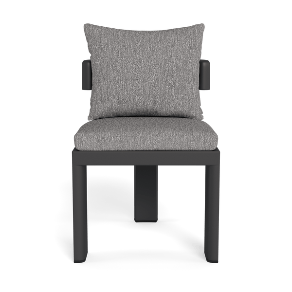 VICTORIA ALUMINUM Armless Dining Chair | Aluminum Asteroid, Pebble Fog,