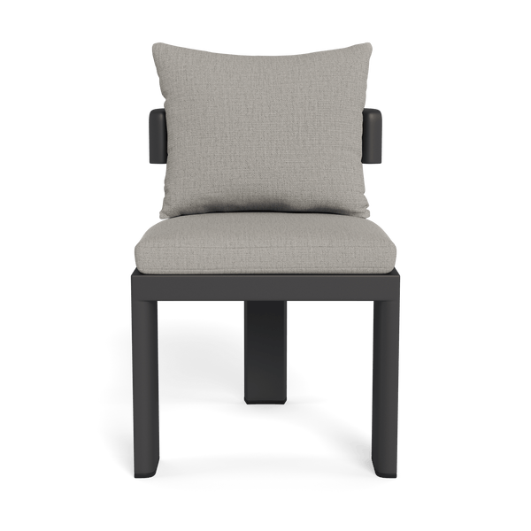 VICTORIA ALUMINUM Armless Dining Chair | Aluminum Asteroid, Stirling Fog,