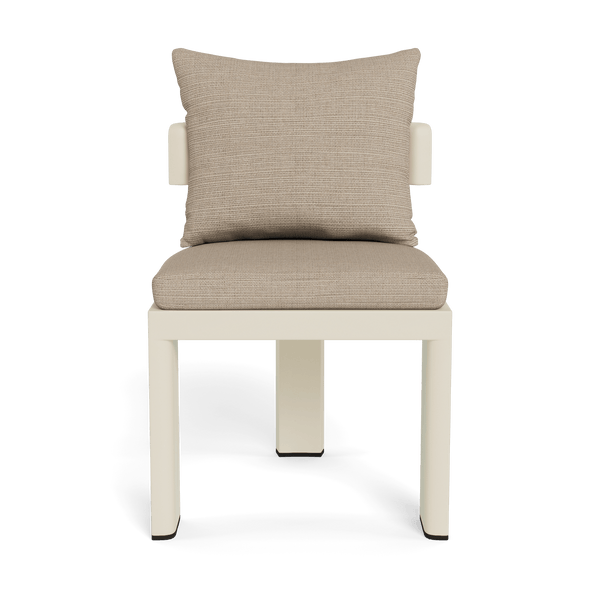 VICTORIA ALUMINUM Armless Dining Chair | Aluminum Bone, Monterey Sand,
