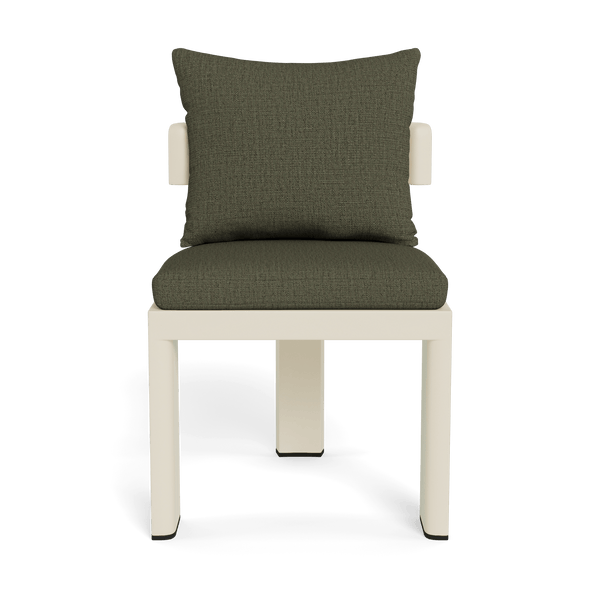 VICTORIA ALUMINUM Armless Dining Chair | Aluminum Bone, Stirling Moss,