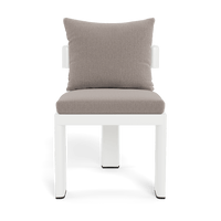 Victoria Aluminum Armless Dining Chair