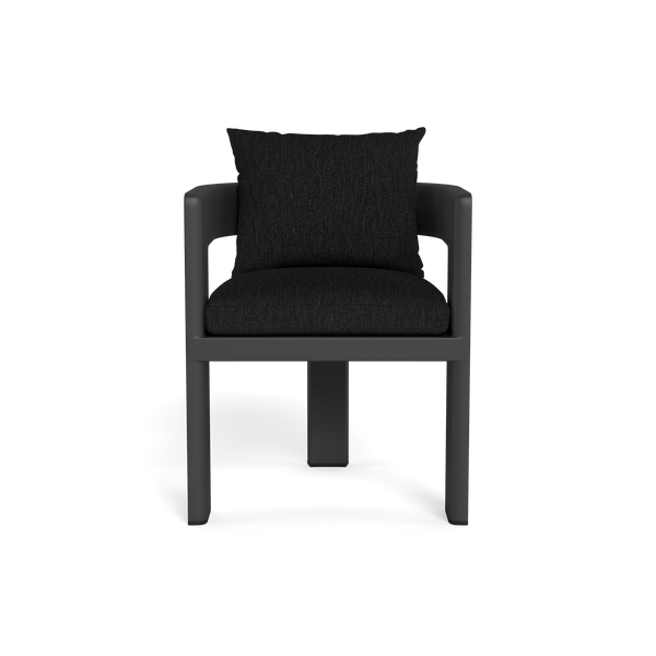 VICTORIA ALUMINUM Dining Chair | Aluminum Asteroid, Pebble Charcoal,
