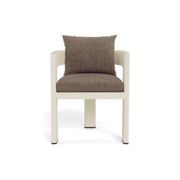 VICTORIA ALUMINUM Dining Chair | Aluminum Bone, Altona Mink,