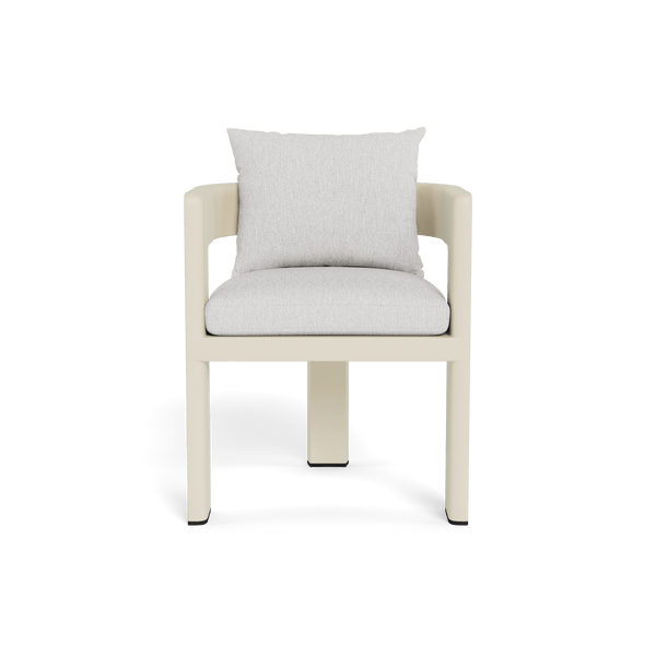 VICTORIA ALUMINUM Dining Chair | Aluminum Bone, Pebble Cloud,