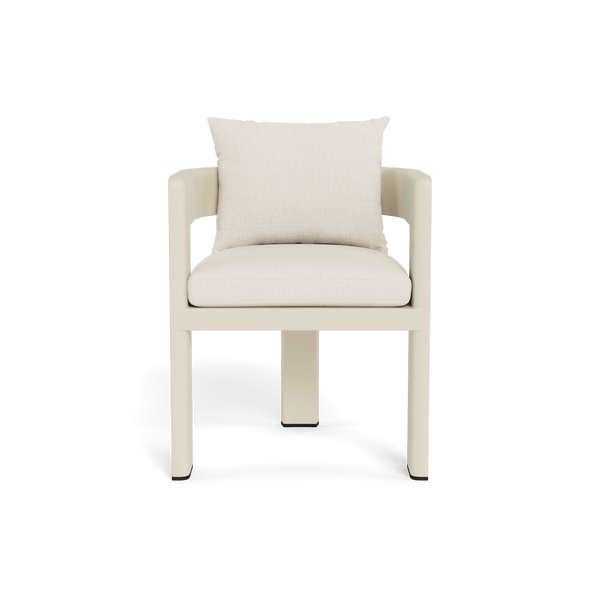 VICTORIA ALUMINUM Dining Chair | Aluminum Bone, Stirling Linen,