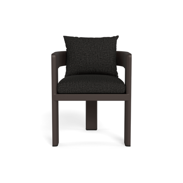 VICTORIA ALUMINUM Dining Chair | Aluminum Bronze, Copacabana Midnight,