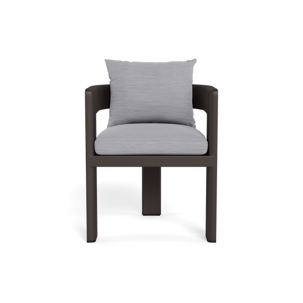 VICTORIA ALUMINUM Dining Chair | Aluminum Bronze, Pebble Cloud,
