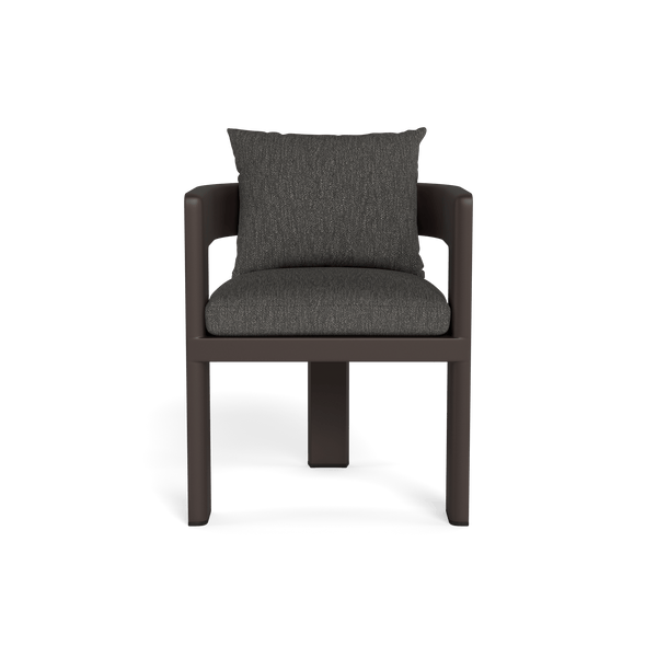 VICTORIA ALUMINUM Dining Chair | Aluminum Bronze, Pebble Smoke,