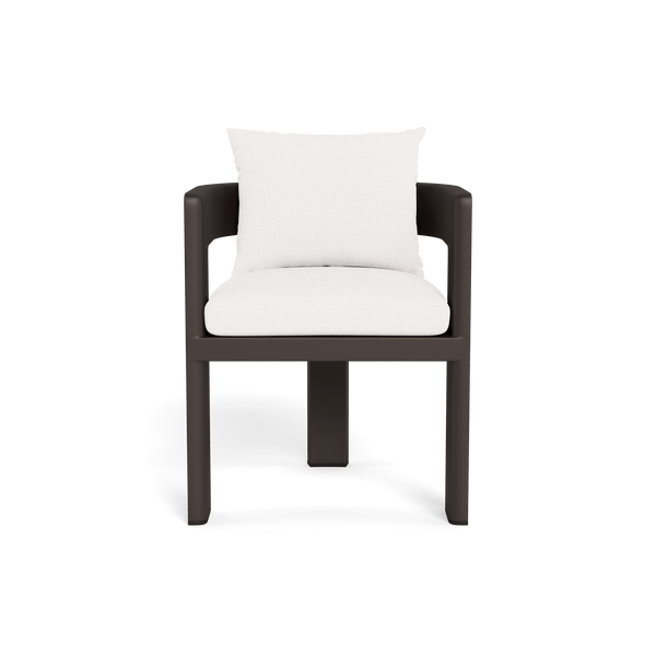 VICTORIA ALUMINUM Dining Chair | Aluminum Bronze, Pebble White,