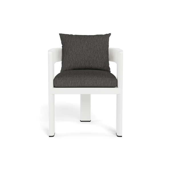 VICTORIA ALUMINUM Dining Chair | Aluminum White, Pebble Smoke,