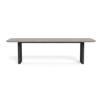 Victoria Aluminum Dining Table 108"