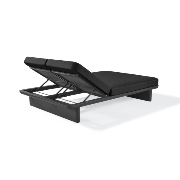 Victoria Aluminum Double Sun Lounge | Aluminum Asteroid, Panama Grafito, Batyline Silver