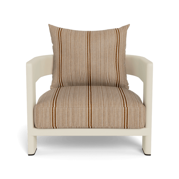 VICTORIA ALUMINUM Lounge Chair | Aluminum Bone, Bateau Teak,