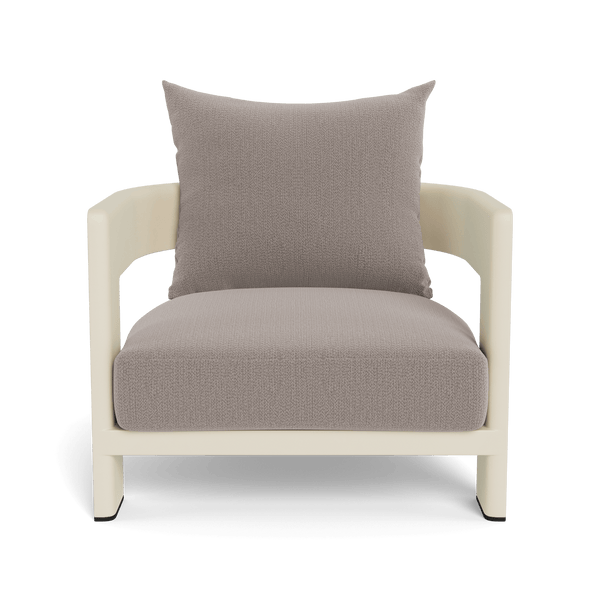 VICTORIA ALUMINUM Lounge Chair | Aluminum Bone, Marley Chinchilla,