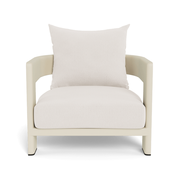 VICTORIA ALUMINUM Lounge Chair | Aluminum Bone, Marley Snow,