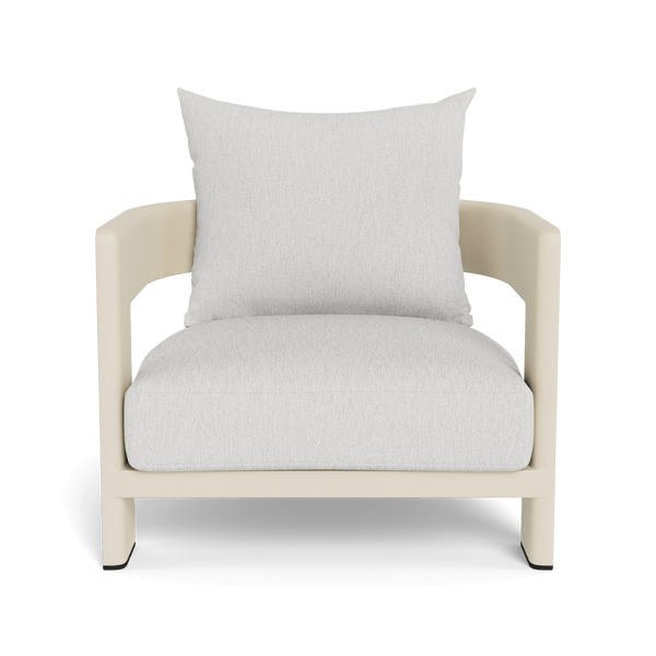 VICTORIA ALUMINUM Lounge Chair | Aluminum Bone, Pebble Cloud,
