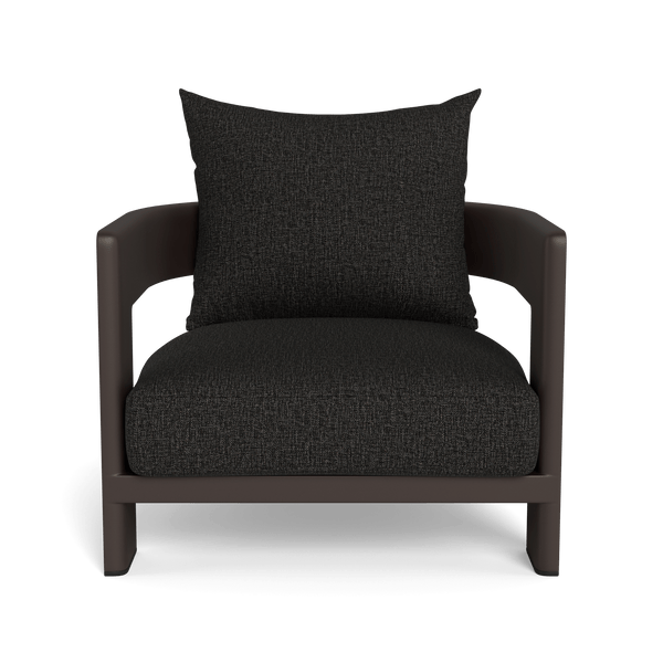 VICTORIA ALUMINUM Lounge Chair | Aluminum Bronze, Copacabana Midnight,