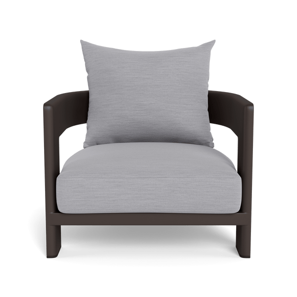 VICTORIA ALUMINUM Lounge Chair | Aluminum Bronze, Pebble Cloud,