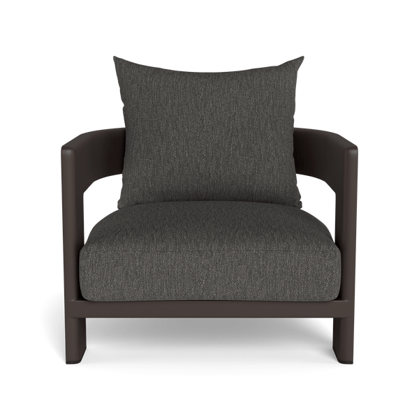 VICTORIA ALUMINUM Lounge Chair | Aluminum Bronze, Pebble Smoke,
