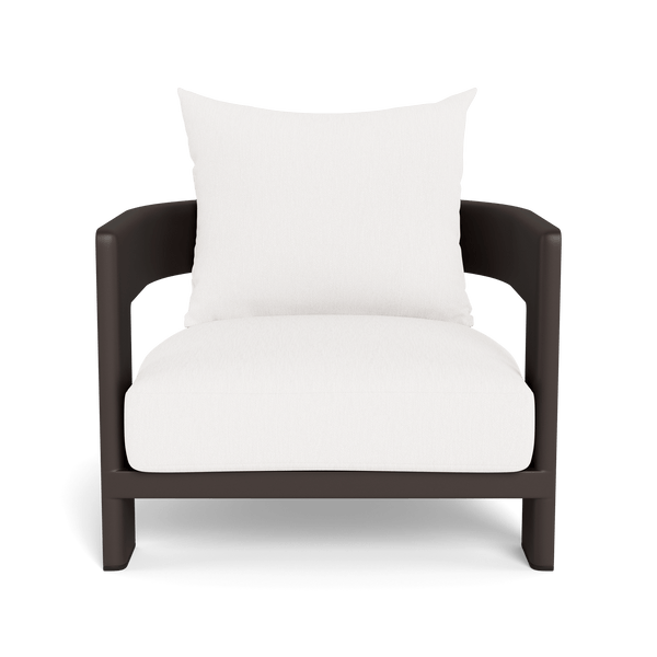 VICTORIA ALUMINUM Lounge Chair | Aluminum Bronze, Pebble White,