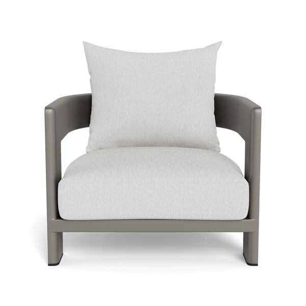 VICTORIA ALUMINUM Lounge Chair | Aluminum Taupe, Pebble Cloud,