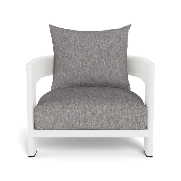 VICTORIA ALUMINUM Lounge Chair | Aluminum White, Pebble Fog,