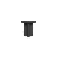 Victoria Aluminum Round Slatted Side Table