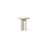 Victoria Aluminum Round Slatted Side Table