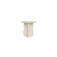 Victoria Aluminum Round Slatted Side Table