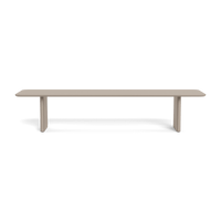 Victoria Aluminum Slatted Dining Table 144"