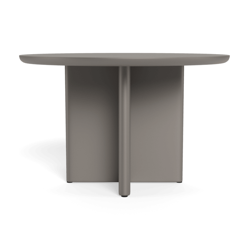 Victoria Aluminum Slatted Round Dining Table 48"