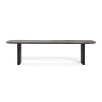 Victoria Aluminum Stone Dining Table 120"