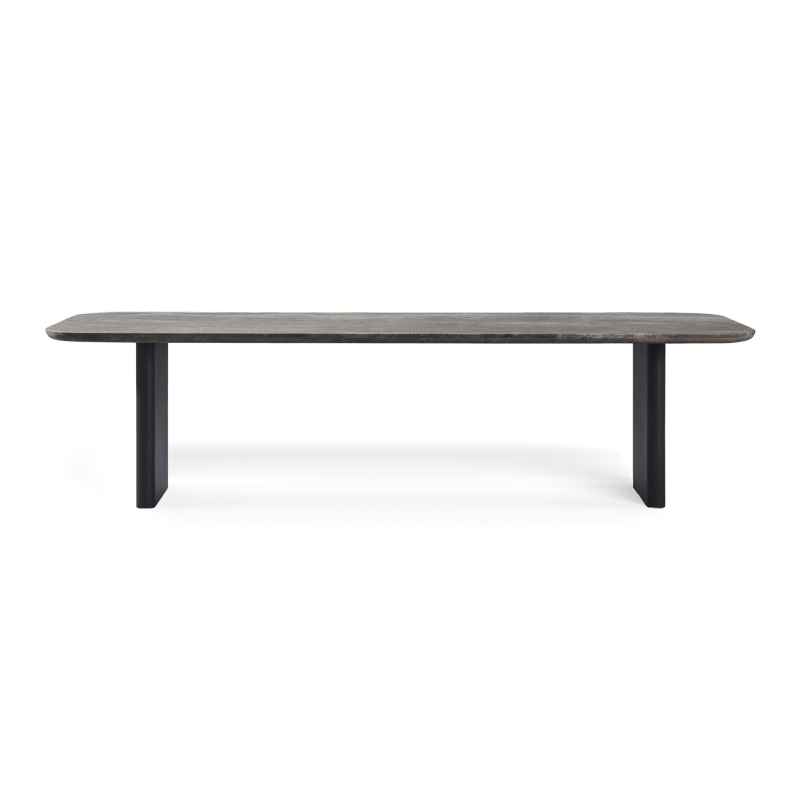 Victoria Aluminum Stone Dining Table 120"