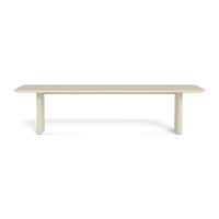 Victoria Aluminum Stone Dining Table 120"