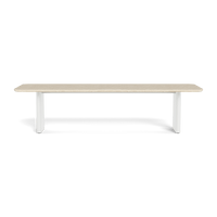 Victoria Aluminum Stone Dining Table 120"