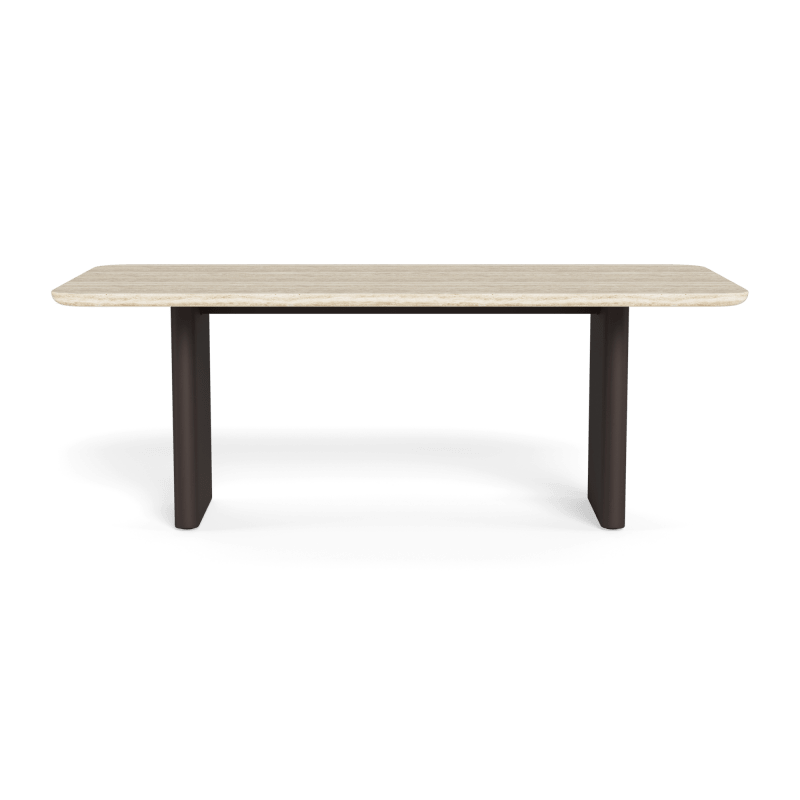 Τραπεζαρία Victoria από πέτρα αλουμινίου 81"