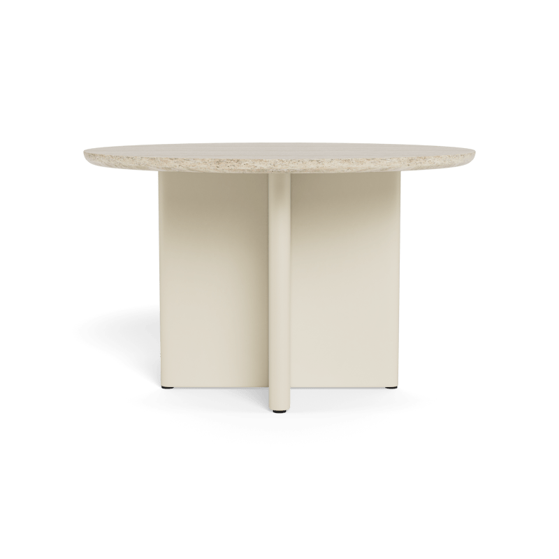 Victoria Aluminum Stone Round Dining Table 48"