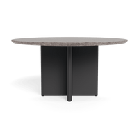 Victoria Aluminum Stone Round Dining Table 60"