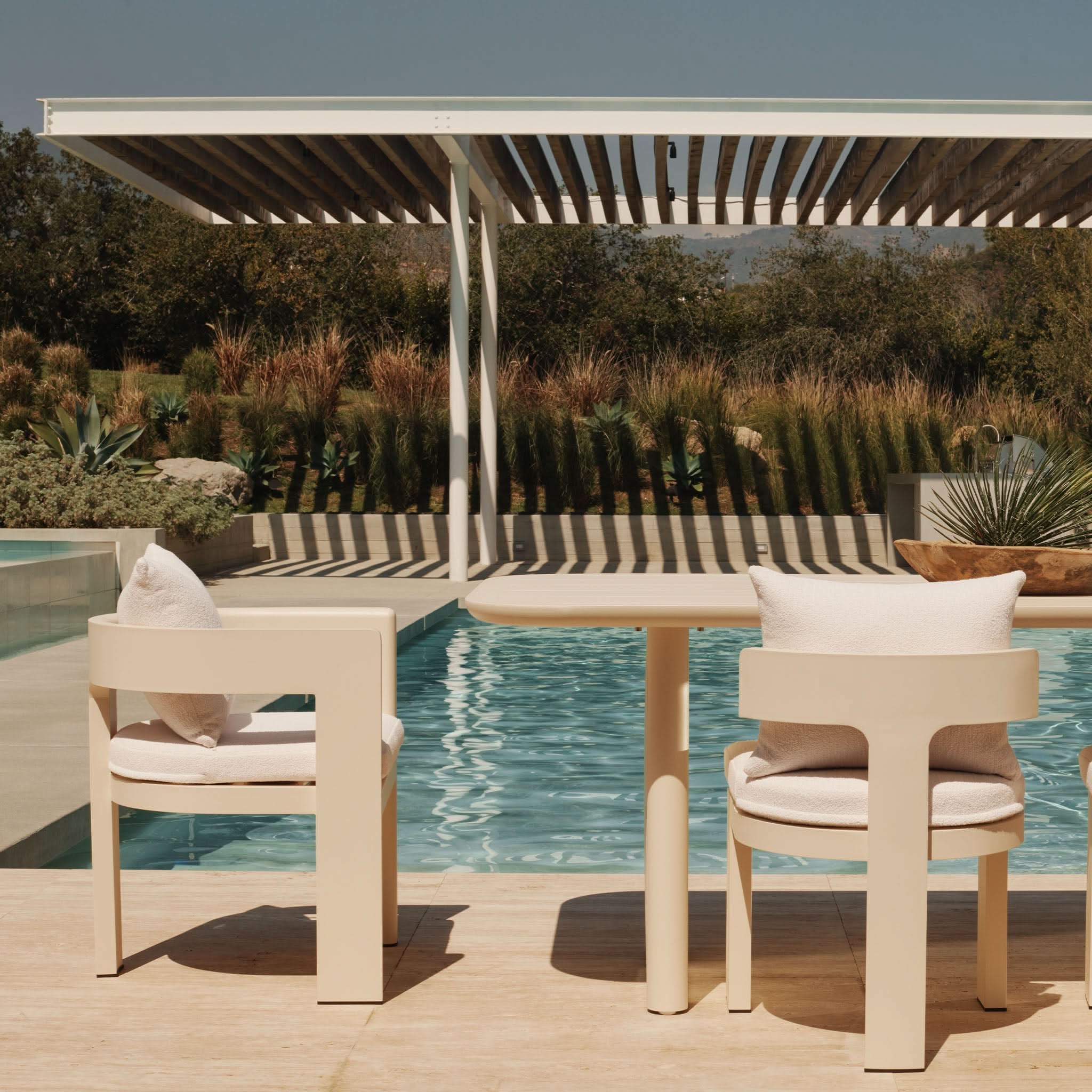 Victoria Aluminum Armless Dining Chair