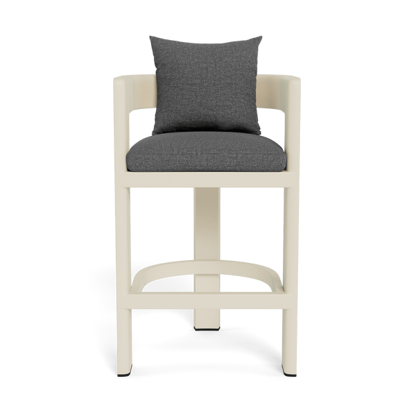 Victoria Bar Stool | Aluminum Bone, Siesta Slate,