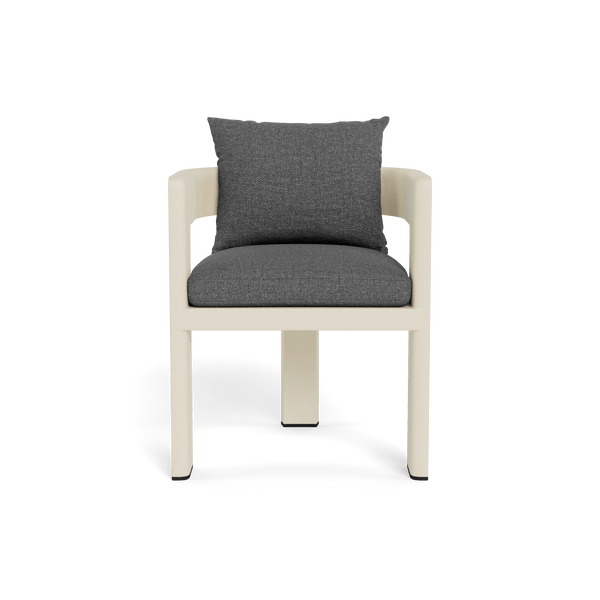 Victoria Dining Chair | Aluminum Bone, Siesta Slate,